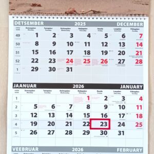 Triokalender JALARAVITUBA 2026